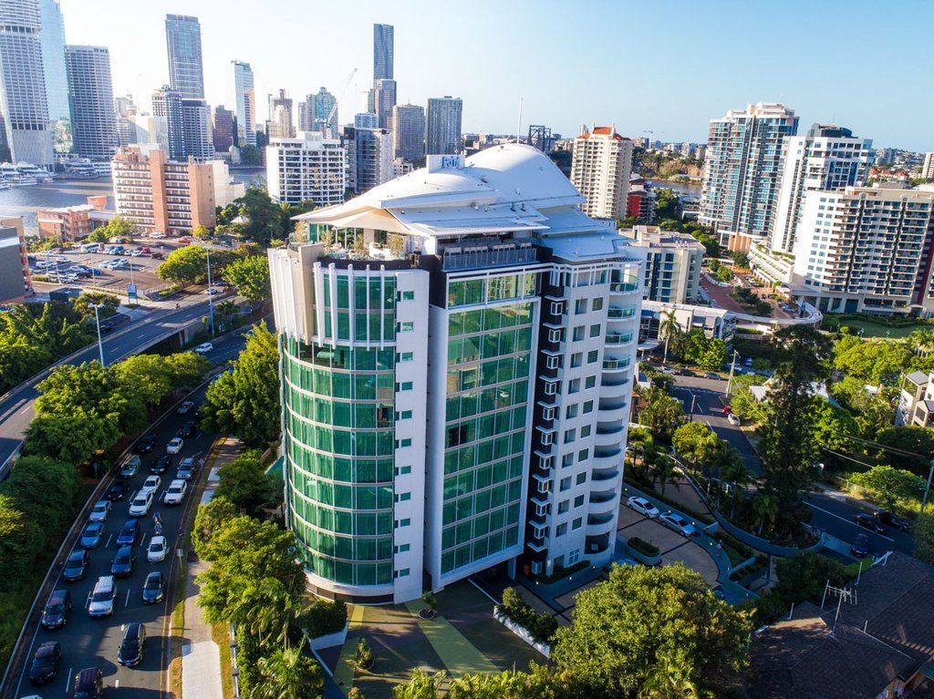 The Point Brisbane Hotel Exteriér fotografie Aerial view of the building
